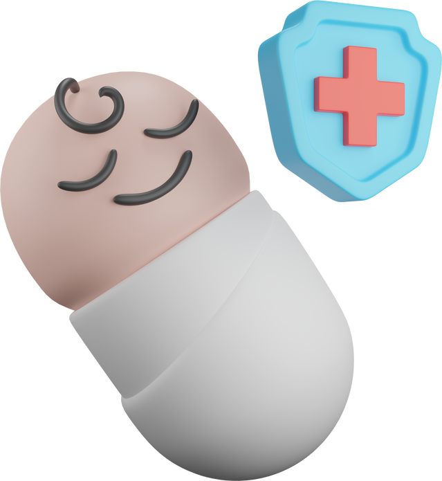 3d icon baby health insurance